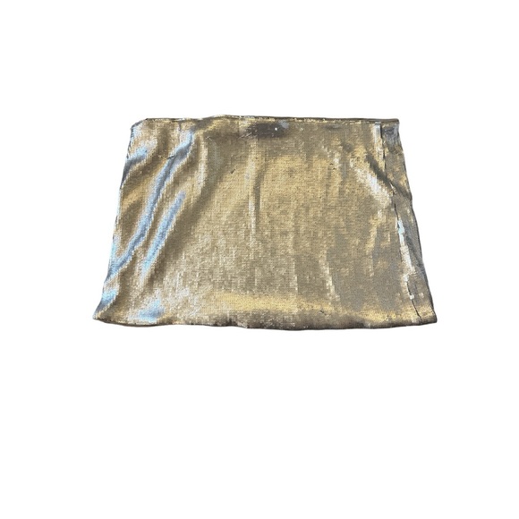 Future Collective x Kahlana Barfield Brown Women's Silver Sequin Mini Skirt 2X - Picture 4 of 8